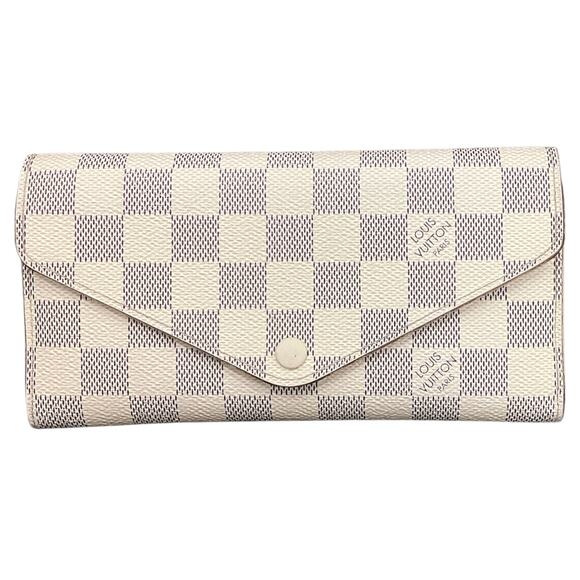 Louis Vuitton Damier Azur Portefeuille Josephine Trifold Long Wallet with Pouch - Picture 1 of 6
